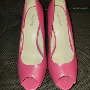 💞Pink Nine West Heels